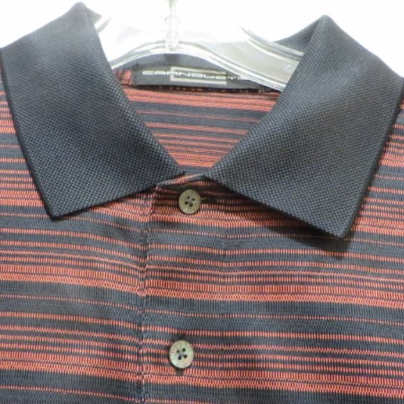 Multi-Color / Striped Golf Shirt - Carnoustie - Mercerized Cotton - Medium - Picture 3 of 8
